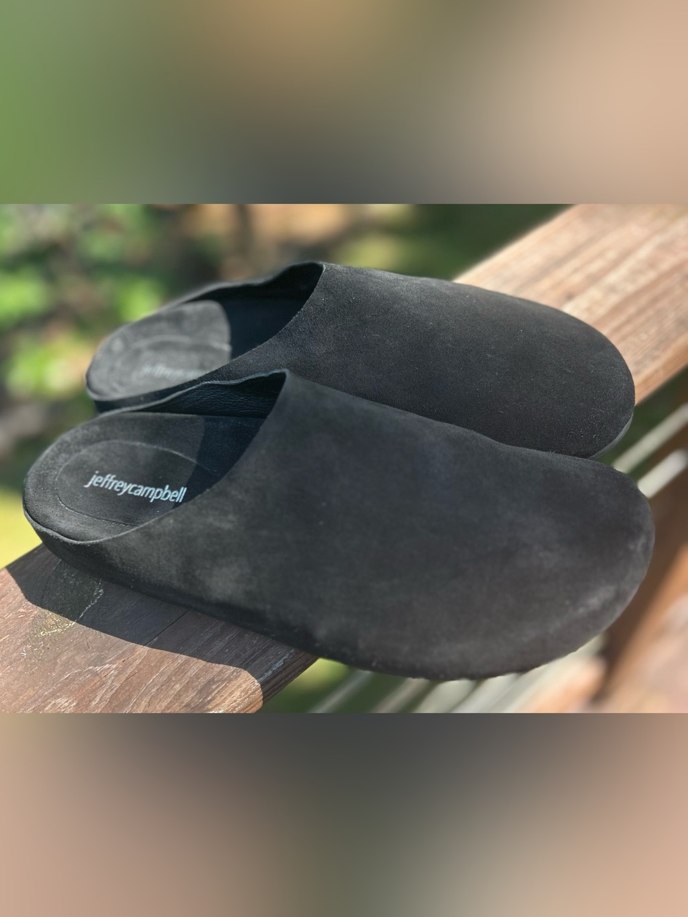 JEFFREY CAMPBELL SUEDE MULES